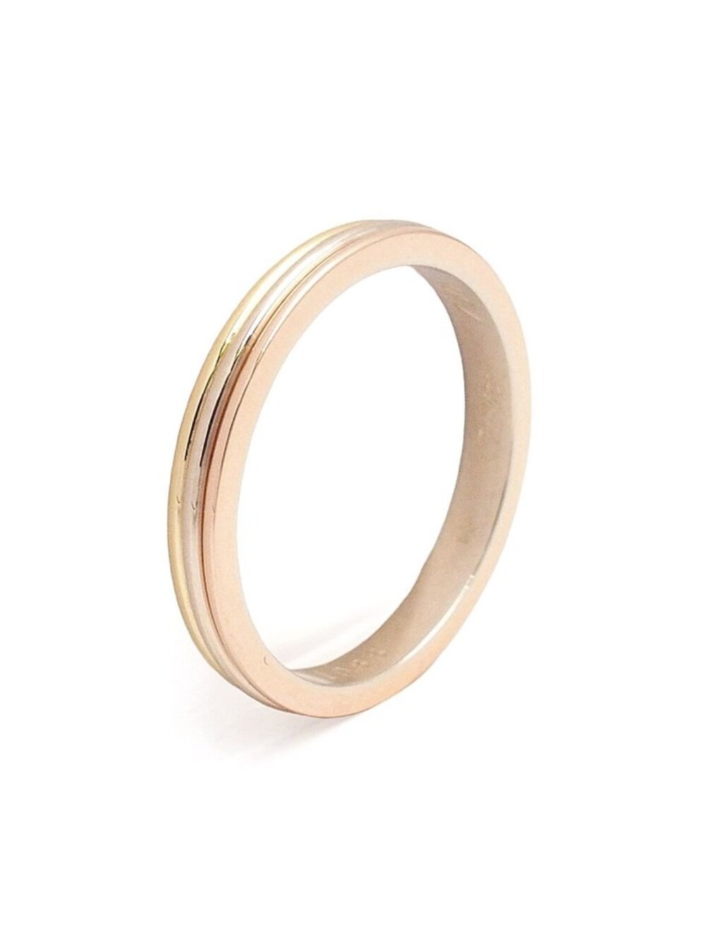 Cartier Louis Vendome Three Color Gold 59 Ring